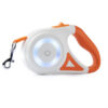4229f1314d42b51d 5M Automatic Retractable Dog Leash with Led Flashlight Durable Nylon Lead for Pet Dogs Adjustable Walking Running Rope