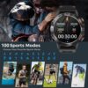 4236919b51be7eb0 MELANDA Steel 1.39" Bluetooth Call Smart Watch Men Sports Fiess Tracker Watches IP67 Waterproof Smartwatch for Android IOS K52