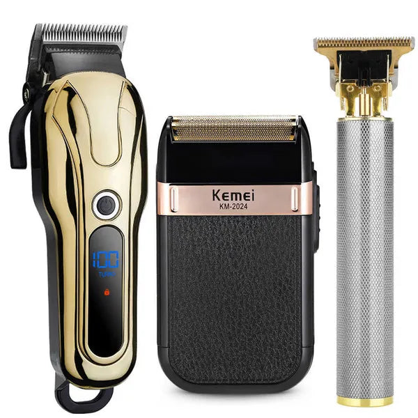 425a707234aa0ace Professional Barber Hair Clipper Rechargeable Electric T-Outliner Finish Cutting hine Beard Trimmer Shaver Cordless Corded X0625