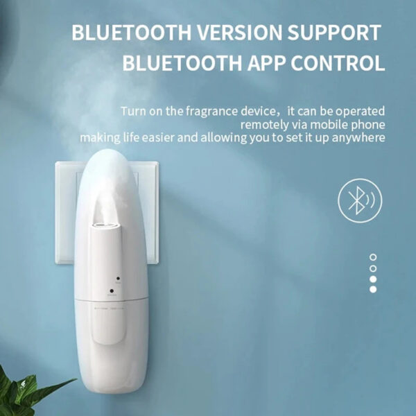 425ce8f728230237 Smart Aroma Essential Oil Diffuser Bluetooth APP Control Plug-in Wall Scent Aromatherapy Machine Air Fresher for Home Office