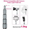 426e3f91f71c3033 Ulanzi MT-49 1.9M Carbon Fiber Lighting Stand Portable Tripod Photography Light Stand for LED Light Flash Softbox Travel Monopod