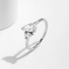 MODIAN Real 925 Sterling Silver Sparkling Water Drop Interweaving Dazzling Clear Pear CZ Finger Rings For Women Fine Jewelry