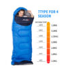 BSWOLF Camping Bag Ultralight Waterproof 4 Season Warm Envelope Backpacking Sleeping Bags for Outdoor Traveling Hiking