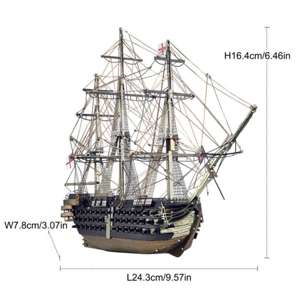 4281fa3b95b7f498 Piececool 3D Metal Puzzles HMS Victory Ship Jigsaw Set Assembly Model Kits Adult Brain Teaser DIY Boat for Collection