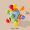 Manhattan Round Soft Silicone Hand Grab Ball Rattle Infantil Chewable Toddler Teeth Soothing Baby Sensory Toy Newborn Gift