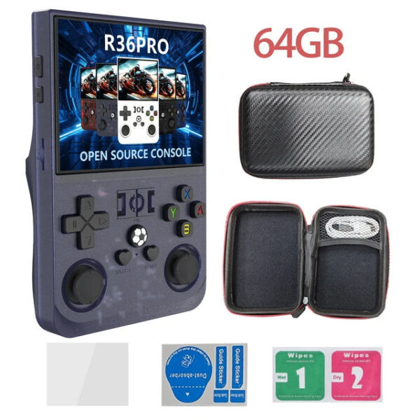 42c4815abaffd97b R36PRO Handheld Console ux System 3.5inch HD Screen 128GB Portable Video Game Player for Kids and Adult