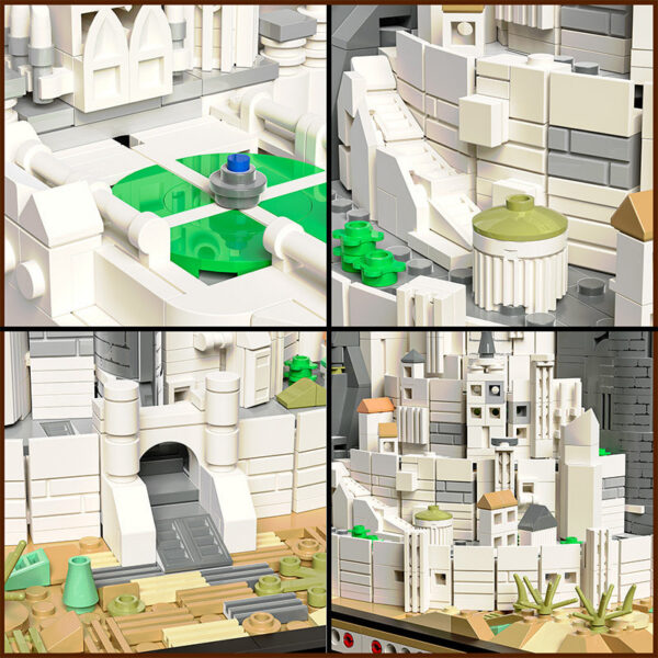 42cc892bfba5ac0f The Rings Minas White City Tirith Street View Assembly Model Building Block Movie Scene Architecture Puzzle Toys For Boys Gifts