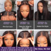 42db0b89c0a3d14a Glueless Straight 13x4 Front Pre-Cut Human Hair Wigs Ready To Wear 6x4 5x5 Hd Lace Closure Wig