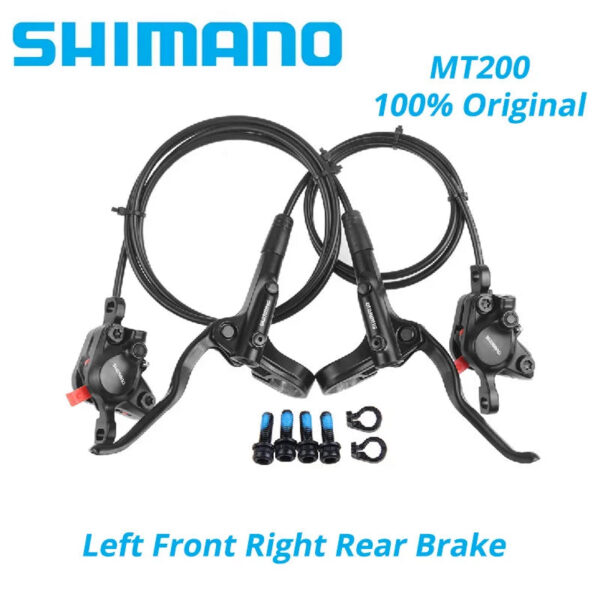 42ed0b3bb0f84c56 Original Shimano MT200 MT201 M315 MTB Mountain Bike Hydraulic Disc Brake MT200 Brakes 2 Piston 3 Finger Steel Lever BL-MT200