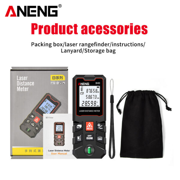 430a6d87297fadeb ANENG B40 Meter 40m Laser Rangefinders Distance Measuring Tape High Precision Digital Ruler Test Tools