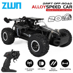 430bec8b644e1b16 ZWN 1:16 2.4Gh Model RC Car With LED Lights 2WD Off-road Remote Control Climbing Vehicle Outdoor Cars Toys for Boys Girls Gifts