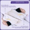 431141284580faa2 Memory Foam Pillows Butterfly Shaped Relaxing Cervical Slow Rebound Neck Pain Relief Sleeping Orthopedic Pillow Beding