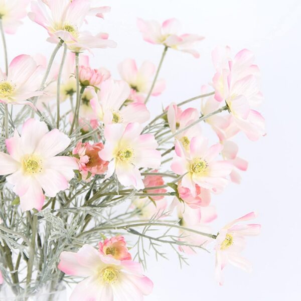 4312761994fcc2a8 2 Pcs Artificial Flowers Plants Calliopsis Silk Flower Arrangements Wedding Bouquets Decorations Plastic Floral Table Centerpieces for Home Kitchen Garden Party Decor Approx 23.6'' High - Light Pink