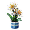 Flower Bonsai Building Blocks Epiphyllum Plant Potted Model Bricks Creative Desktop Ornaments Home Decoration Kids Toys Gifts