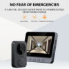 4323cd7d2ac5d6ad 4.3'' IPS Screen 2.4G Wireless Visual Intercom Doorbell with Screen Smart High-definition Video Monitoring Two-Way Intercom