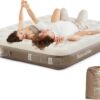 433330244cacf5e3 Naturehike Compact King Size Air Mattress with Electric Built-in Pump, 79 * 71in Extra Wide Inflatable Mattress for Home, Camping, Guests, Travel, Morning View Series