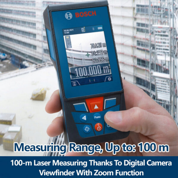 4347622597a953dd Bosch 100 Meters Rangefinder Inbuilt Bluetooth Camera GLM 100-25 C Professional Hight Precise Laser Distance Measure