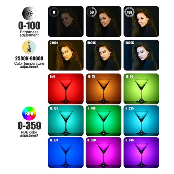434d69024930dd75 Ulanzi VL120 RGB Camera Video Light Mini Portable 3100mAh Photography Lighting Smartphone Vlog Fill Light RGB Video Light