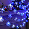 435cdce0e7adcbb1 1pc LED Christmas Snowflake String Light Indoor & Outdoor Hanging Decorative Lighting Fairy Atmosphere Lamp For Garden Party