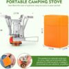 Portable Camping Stove Backpacking Stove, Specialized Camping Stove with Piezo Ignition Stable Support Wind-Resistance, Camp Stove for Camping Hiking&Outdoor Adventure Cooking