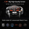 435fd8bfea37ddff MELANDA Steel 1.39" Bluetooth Call Smart Watch Men Sports Fiess Tracker Watches IP67 Waterproof Smartwatch for Android IOS K52