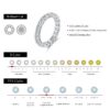 MODIAN Dazzling D Color Moissanite Eternity Band Rings 925 Sterling Silver Luxury Stackable Fashion Ring For Women Fine Jewelry