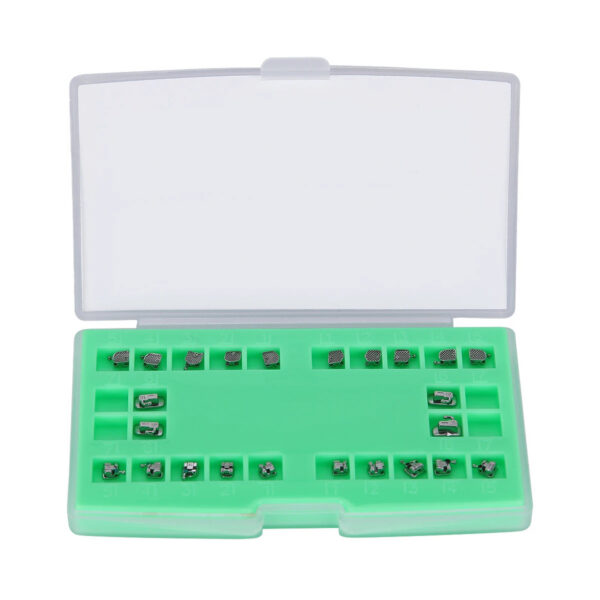 AZDENT 5 Boxes Dental Brackets Orthodontic Braces Passive Self Ligating MIM Monoblock With Buccal Tubes MBT/Roth 0.022 345 Hooks