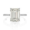 43844b89639ff316 PANSYSEN Sterling Sier Emerald Cut High Carbon Diamond gemstone Wedding Rings for Women Proposal Engagement Ring