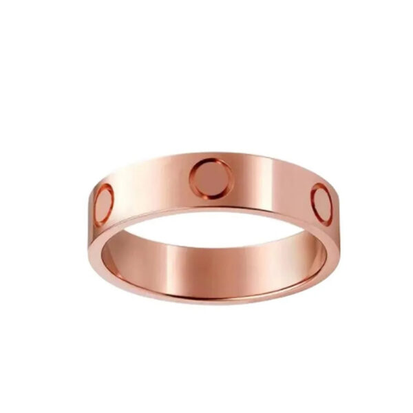 Unisex Womens Love Ring Mens Designer Rings Couple Jewelry Titanium Steel Band Fashion Classic Gold Sier Rose Color screw With diamonds Size 6-10