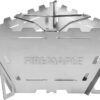 Fire-Maple Maverick Camping Wooden Burning Stove | Stainless Steel Square Firepit with Grill | Folding Fire Pit for Bonfire Backyard Patio Deck Camp Picnic (Square)