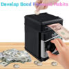 43b14302f7c670d2 Electronic Piggy Automatic Mini Safe Coins Cash Saving Money Box Password Counter Code Key Lock Coin Bank ATM Child Gift