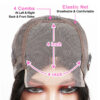 Brazilian Front Human Hair Short Bob Wig Pre Plucked Natural Color 4x4 Part Lace Wigs For Women