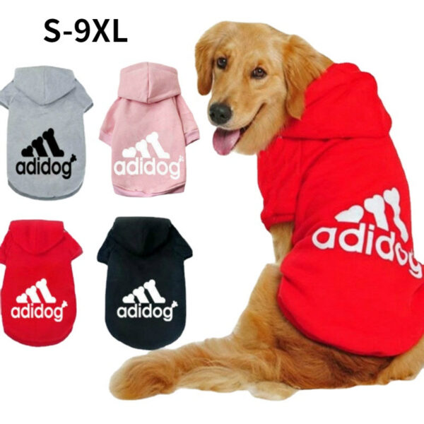 43d19d1566679a1f 2021 Winter Dog Hoodies Fleece Warm Sweatshirt Small Medium Large Jacket Clothing Pet Costume Dogs Clothes