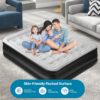43d4b6e2143d529a Panana Twin Air Mattress with Built in Electric Pump, Height 18.5" Comfort Blow up Inflatable Guest Air Bed Airbed with Flocked Top, Storage Bag for Family, Home, Camping