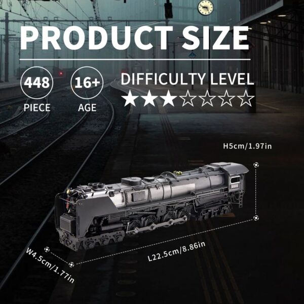 43e0d3b04dd8496c Piececool 3D Metal Puzzles Class S-2 Locomotive DIY Kit Jigsaw Assembly Model Kits for Home Collection