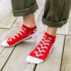 5 Pairs Personality Trendy Men's Shallow Mouth Low Cut Short Tube Cotton Thin Non-slip Boat Socks Sports
