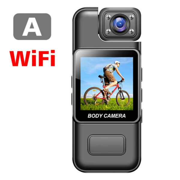43eab4c519abcc60 1080P HD WiFi Mini Portable Digital Video Recorder Color Screen Wearable Camera Night Vision Police Cam Small Bike Camcorder