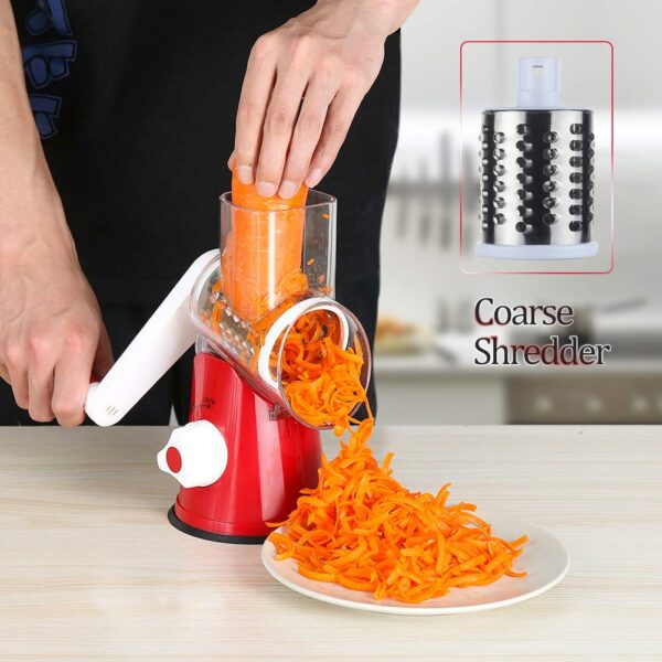 4402e765e2114ebd Rotary Cheese Grater Shredder Chopper Round Tumbling Box Mandoline Slicer Nut Gr