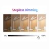 4406f9a5dfb0157a LED Clock Table Lamp USB Chargeable Dimmable Desk Lamps 2 Heads 180 Rotate Foldable Eye Protection Desktop Reading Night Lights