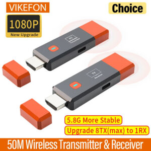 Wireless HDMI Video Transmitter and Receiver Extender kit Stick Dongle Adapter For PC Camera Laptop To Projector Monitor TV