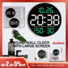 4411bb66b0379a54 10inch LED Large Digital Wall with Remote Control Temperature Humidity Date Week Display Countdown Timing Clock Home Decor