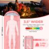 44193a4cc9f3564b Sleeping Bag for Adults 220×85cm, 3-4 Season Warm & Cool Weather Sleeping Bag with Zippered Holes for Adults & Kids Camping,Traveling, Music Festival and Outdoors,1.9KG