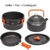 Cooking set Camping Cookware Travel Tableware Outdoor Picnic Set Teapot For 2-3 Peaple Non-stick pots assorted sets