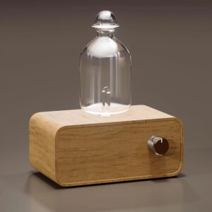 44300bba6ef3916d Rechargeable Essential Oil Diffuser Waterless Nebulizing Diffuser Electric Smell for Home Office Wood and Glass Aroma Diffuser