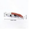 445426808fd2095f 1pc Stainless Steel Wood Handle Professional Wine Opener Portable Screw Corkscrew Multifunction Beer Cap Bottle