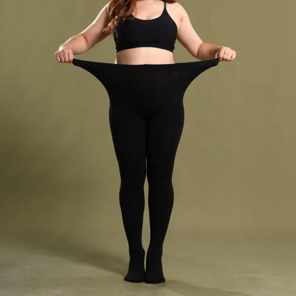 44573f647fd0ec7d Socks & Hosiery 150 KG Women Tights Plus Size 120D Autumn Warm Winter Fleece Pantyhose High Waist Female Stretchy Slim Thick TightsSocks