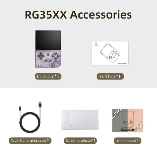 445d59991c519241 ANBERNIC RG35XX Updated Portable Retro Handheld Game Console 3.5-inch IPS HD Screen Children's Gift Linux Dual Systems GarlicOS