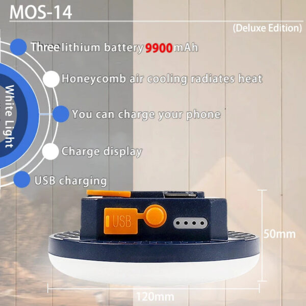 44628f3f18b61328 MOSLIGHTING Rechargeable Camping Light Outdoor Fishing Flashlight Tent Lantern Work Emergency Mountaineering Night Lighting LED