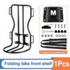 NEWBOLER Metal Front Rack for Brompton Bike Bag Front Lightweight Shelf Luggage Rack Bicycle Accessories
