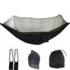 44686bac990e8d4b Outdoor Camping Hammock With Mosquito Net Lightweight Hanging Hammocks High Strength Parachute Fabric Hanging Bed Net 250x120cm